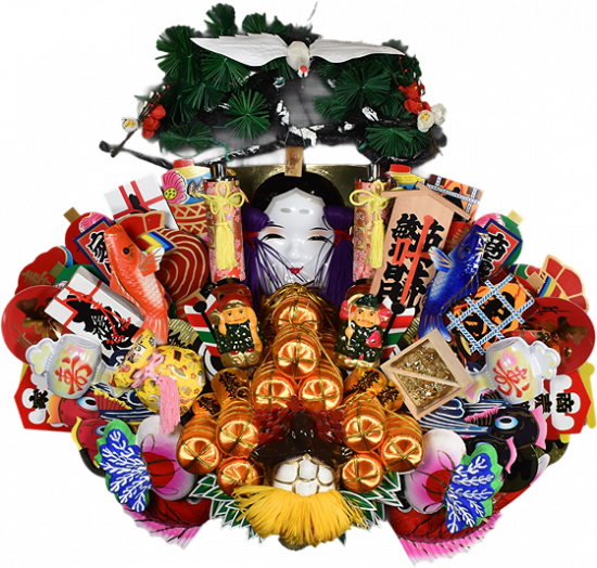 ◎1尺 熊手飾り 台付け有り【杉澤流-基本】