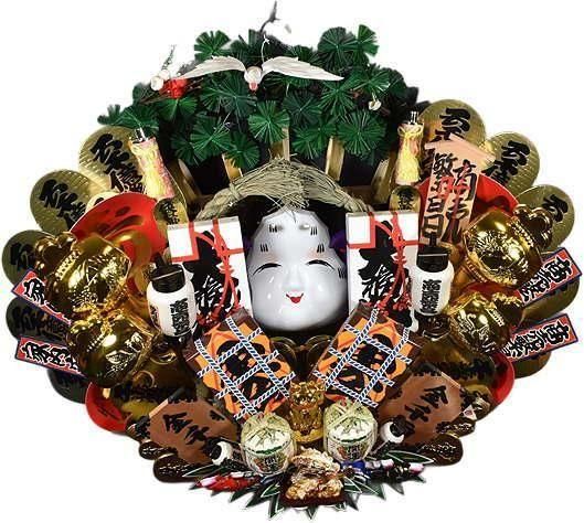 ◎熊手 丸得ザル(尺サイズ爪)縁起熊手 オーダー(予算発注)