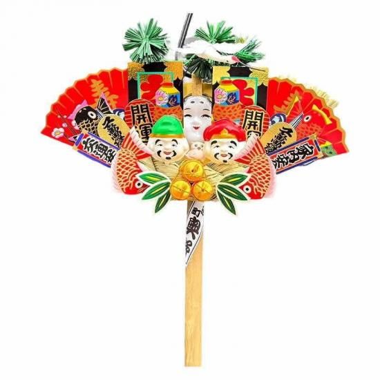 ●初めての方にお勧め！4寸縁起熊手（〆縄船）扇