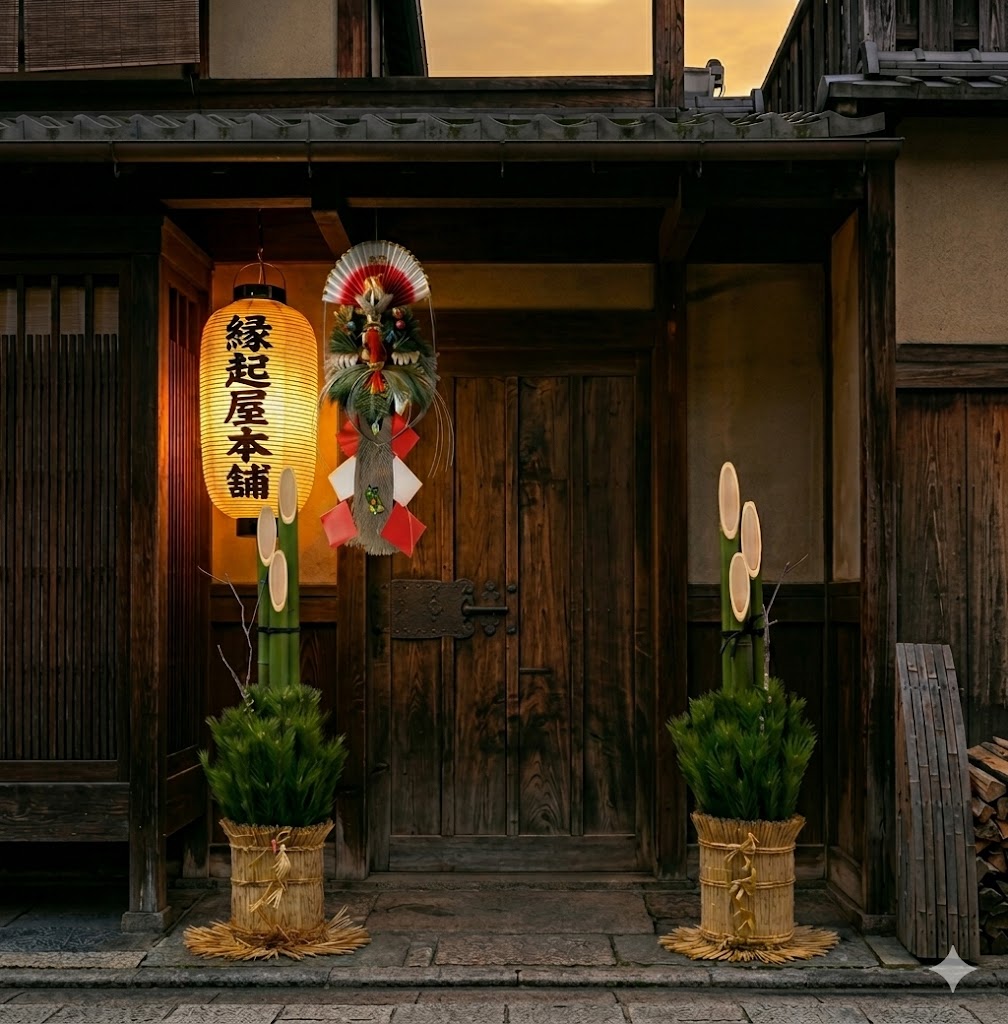 美しい正月飾りの例